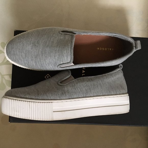 Halogen Baylee Platform Slip-on Sneaker Grey Jersey - 7.5 - Picture 3 of 4